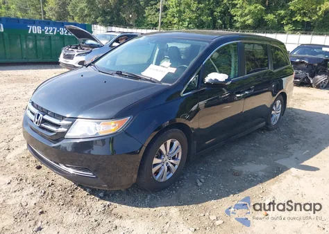 2014 Honda Odyssey Ex-L from USA, damaged, VIN 5FNRL5H66EB001960